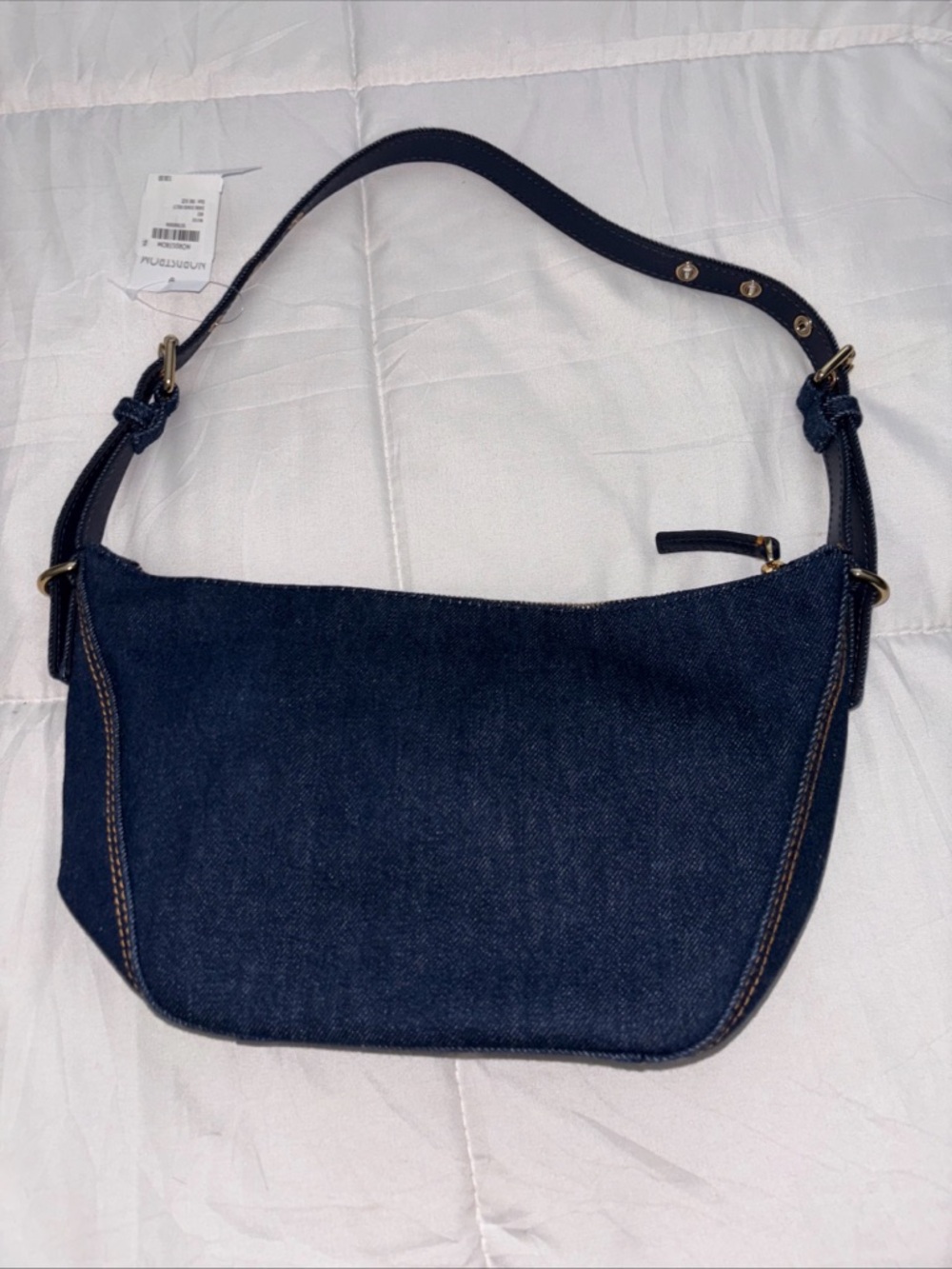 Nordstrom Denim Shoulder Bag - Navy Blue